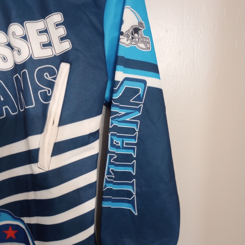 NFL Tennessee Titans Women's Snap Closure Varsity Jacket Dress - Picture 3 of 7